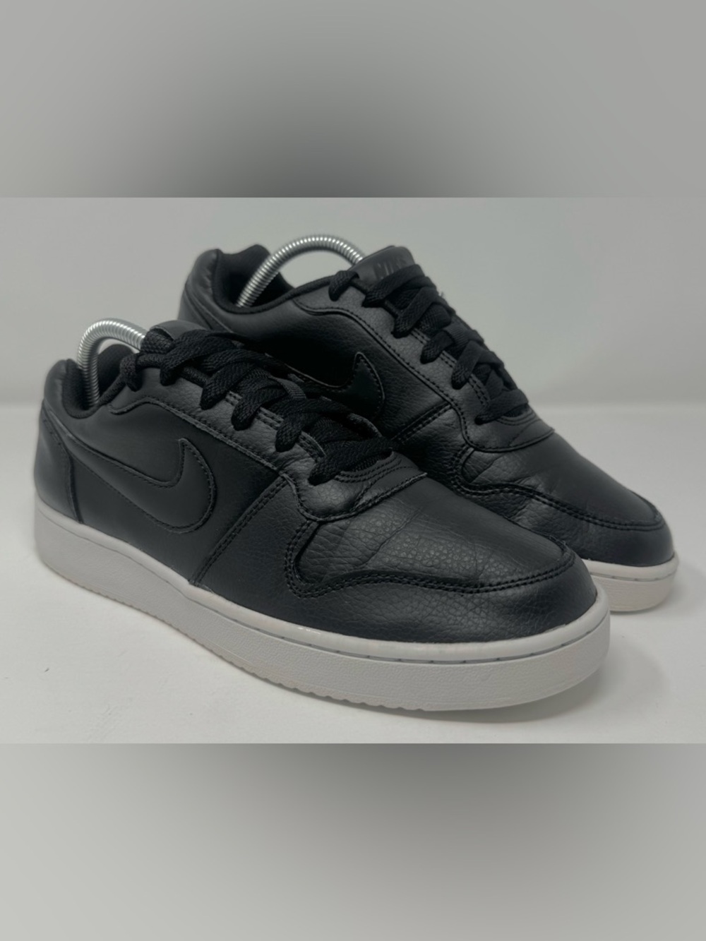 Nike Ebernon Women’s Black White Low-Top Sneakers Athletic Basketball School